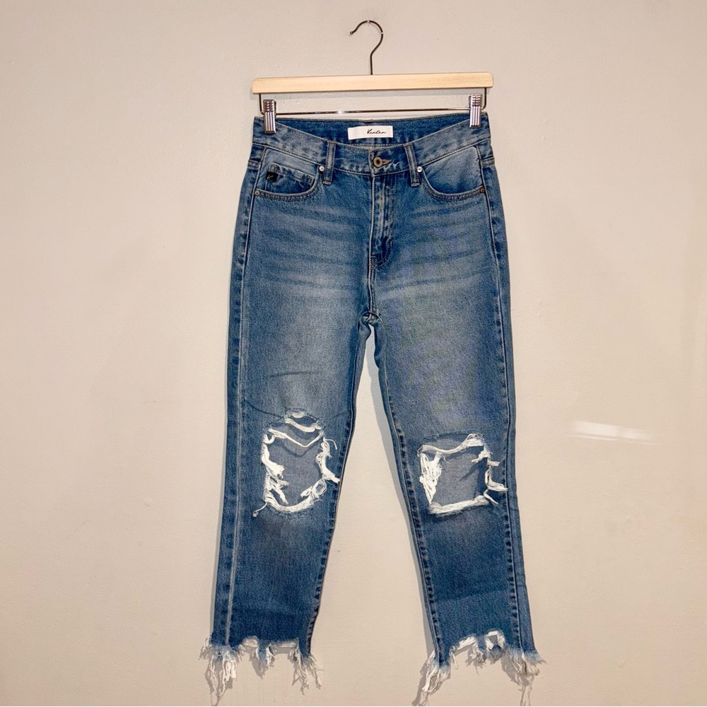 KanCan Distressed Ripped Straight Leg Jeans Sz 24 / 1
